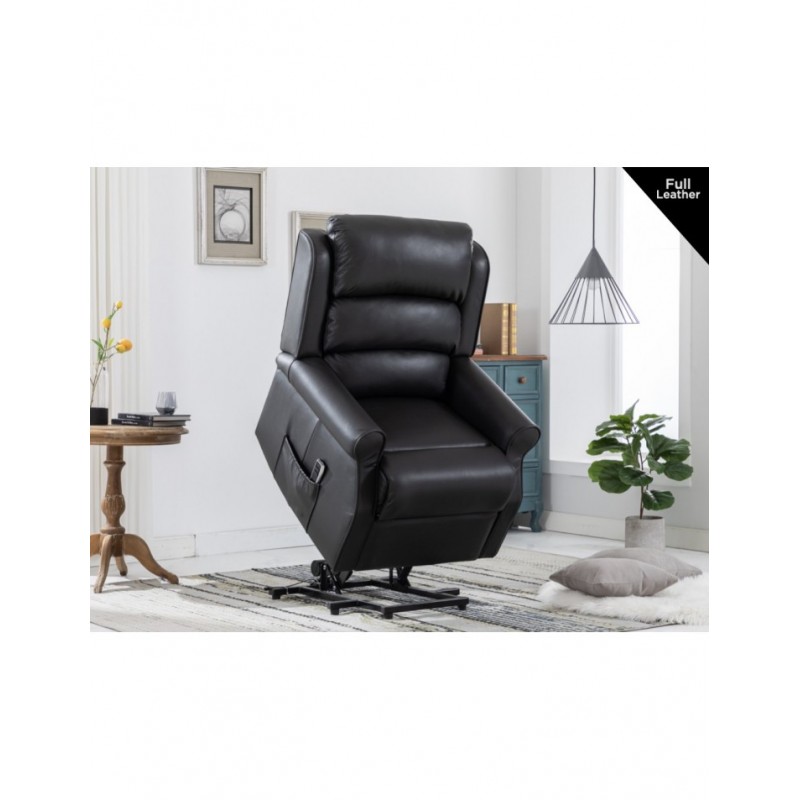 AM Windsor L&T Dual Motor Black Leather